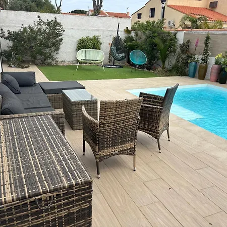 Villa Belle Maison Lumineuse Proche De La Canet-en-Roussillon